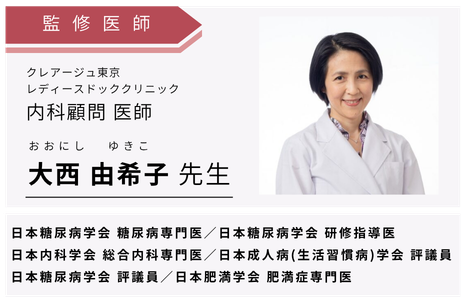 監修 内科顧問医師 大西 由希子先生